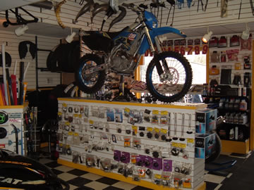 TM Racing bike on display
